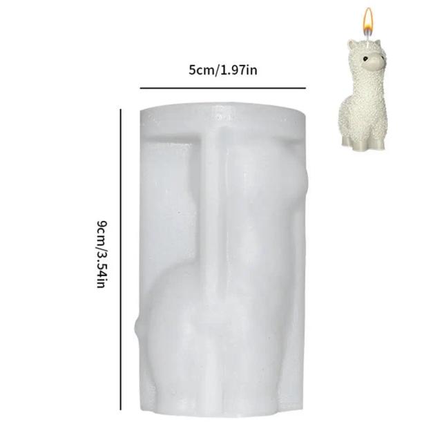 Molde de Silicone Antiaderente para Sabonete e Fondant em Forma de Alpaca e Doces Decorativos