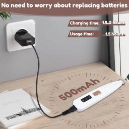 Aparador elétrico para cães de estimação, com luz led, à prova d'água, aparador de pelos de pés, baixo ruído, gato, cachorro, rosto, pé, orelha, quadril, pata, barbeador - Image 6