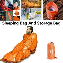 Saco de dormir de emergência para acampamento ao ar livre, térmico, portátil, à prova d'água, acampamento, caminhadas, saco de emergência, equipamentos de sobrevivência - Image 1