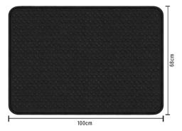 Foldable Cat Litter Mat, Pet Carpet, Pet Bed Pads, Suprimentos limpos, Água à prova de urina, preto, 100x68cm - Image 6