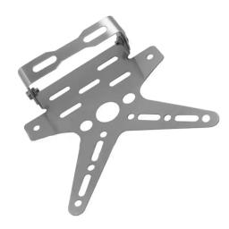 Alumínio Universal License Plate Holder, Suporte de montagem ajustável, Registro Número Plate Cover, Moto Peças - Image 1