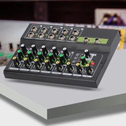 Controlador De Som Portátil Para Gravação De DJ, Mixer De Áudio, Console De Mistura De Som, Transmissão Ao Vivo, Iniciantes, RCA, 10 Canais - Image 2