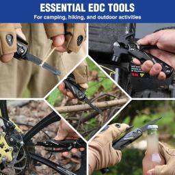 WORKPRO-Martelo Multitool Portátil com Bainha, Aço Inoxidável, Sobrevivência ao Ar Livre, Camping e Caça, 12 em 1 - Image 6