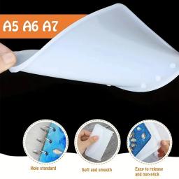 Silicone Molde de Resina Epóxi para Caderno, Artesanato Notebook DIY, Fazer Presentes, A5, A6, A7 - Image 4