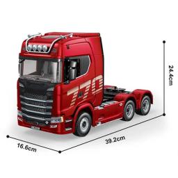 Huina 1/18 19ch rc caminhão 1501 770s scania liga trator 2.4g caminhão de reboque de engenharia de controle remoto com brinquedos leves e sonoros - Image 5