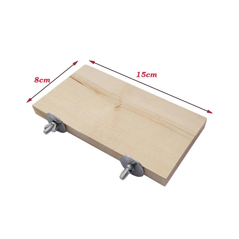 Pássaro balanço brinquedo de madeira papagaio poleiro carrinho playstand com mastigando grânulos gaiola playground para budgie aves - Image 1