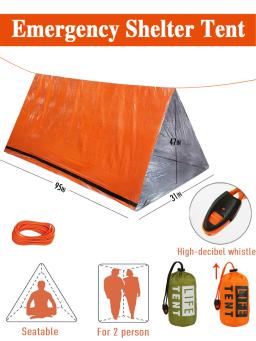 Waterproof Baraca Washroom Tent, suprimentos para alívio de desastres, barracas de acampamento, 2 pessoas Set, vidro e aço casa, prevenção - Image 1