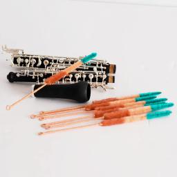 Clarinete acessórios Oboé escova limpeza cotonete instrumento - Image 2