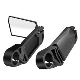 Espelho retrovisor giratório para guidão de bicicleta, espelho retrovisor de ciclismo, espelho de segurança dobrável, 360 graus, 2PCs - Image 2