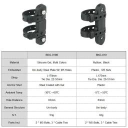 Bicicleta Garrafa Suporte Mount Adapter, Silicone MTB Bike Kettle Stand Base, amplamente utilizado no guidão, Quadro de tubo de espigão - Image 2