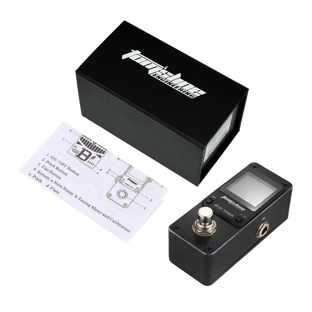 AROMA AT-07 Mini Pedal de efeito sintonizador cromático Mini efeitos de guitarra elétrica únicos - Image 1