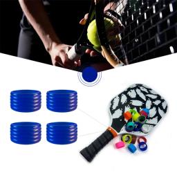 Rodada Elastic Tennis Racket Grip, Anel De Silicone, Fixo de Borracha Sweat-Absorvente Belt, Acessórios Esportivos, 4Pcs - Image 1
