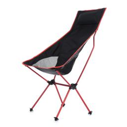 Cadeira de acampamento dobrável portátil longo lazer voltar praia jardim cadeira liga - Image 2