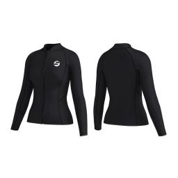 Terno de mergulho profissional das mulheres à prova de frio quente 3mm neoprene calças superiores dividir terno senhoras grosso wading natação surf wetsuit - Image 5