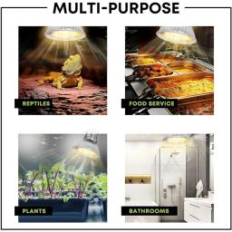 1/5 pçs 25/50/75w uva + uvb réptil lâmpada tartaruga basking uv lâmpadas luz de aquecimento crescimento animal de estimação luz de aquecimento para anfíbios - Image 4