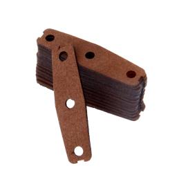 Bolsas de couro de microfibra para caça, tiro catapultas, arco e seta substituição, espessura 1,5 milímetros, marrom, Slingshots ao ar livre, 20pcs - Image 2