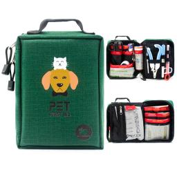 Kit de primeiros socorros para animais de estimação saco de sobrevivência kit cão militar emergência resgate tático saco médico conjunto primeiros socorros saco medicina organizador - Image 1