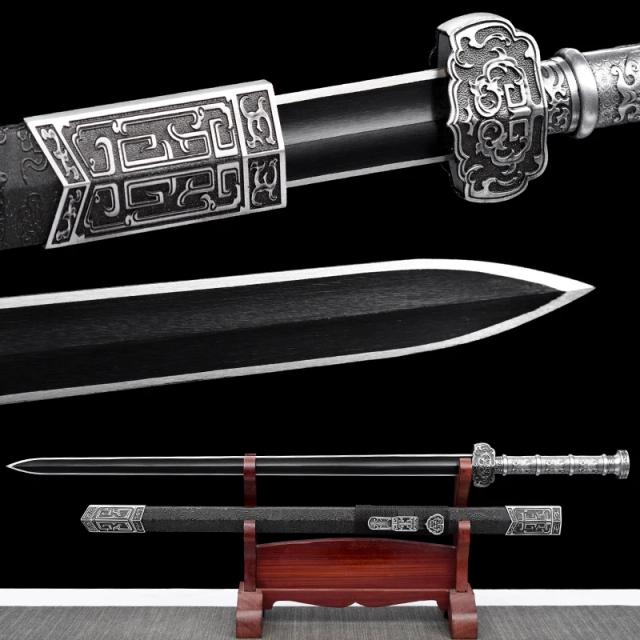 Chinês Kongfu Ruyi Jian Espada Aço Carbono 1060 Afiada Batalha