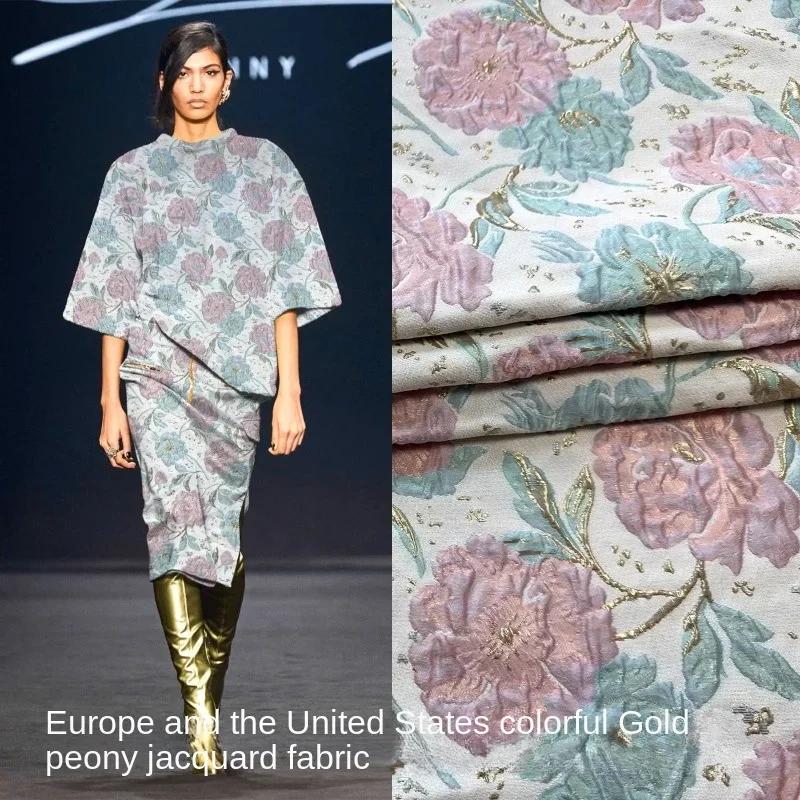 Tecido Jacquard Matal Wire Relief Dress, Vestuário de moda Tecidos de costura a metro, DIY costurar pano - Image 1