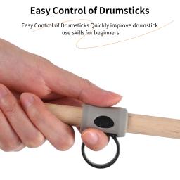 Baquetas antiderrapantes com clipe de controle, 2 peças, anel de dedo, alças auxiliares, acessórios para iniciante - Image 5