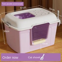 Super Grande Dupla Finalidade Lixo De Gato Bacia Cat WC Cat Suprimentos Aberto Anti Salpicos Extra Grande Excremento Drop-shipping - Image 6