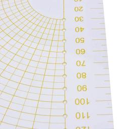 Setor acrílico transparente retalhos régua de corte de medição, ferramentas de desenho diy costura e estofamento - Image 4