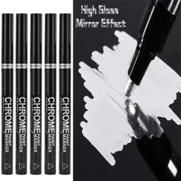 5/1 pçs cromo caneta marcador espelho reparação de pintura à prova dwaterproof água para rocha cerâmica vidro metálico ouro/prata 2mm nib - Image 2