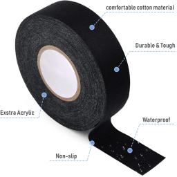 1 rolo de fita de hóquei 2.5cm x 25m, fita de pano multiuso, fita de aderência para bastão de lacrosse, tacos de beisebol e softball, raquetes, tração - Image 6
