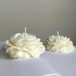 3D Grande Peônia Silicone Vela Mold, DIY, Handmade, Flor Criativa, Aromaterapia, Gesso, Resina, Sabonete Making, Kit de Suprimentos, Home Presentes - Image 3