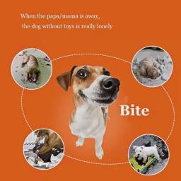 Bola de borracha para cães, brinquedo geométrico para cães pequenos, médios e grandes, material de treino para animais - Image 5