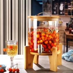 Frasco De Fermentação De Vinho De Vidro Com Torneira, Resistente a Alta Temperatura, Garrafa De Vinho De Uva, Frasco Selado De Bebidas - Image 1