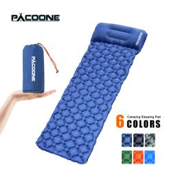 PACOONE-Colchão de Ar Ultraleve com Travesseiros, Outdoor Camping Dormir Pad, Dobrável Sleep Mat, Colchão de Praia, Viagem e Caminhadas Mat, Novo - Image 1