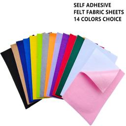 Auto-adesivo Feltro Folhas de Tecido para DIY, colorido Crafts Project, Proteção Móveis, 12pcs por pacote - Image 1