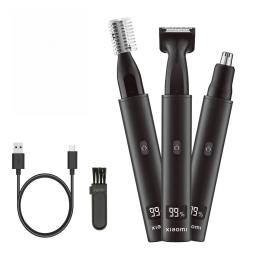 2025 NOVO! Xiaomi 3 em 1 elétrica nariz orelha aparador de pêlos para homens indolor recarregável costeletas sobrancelhas barba máquina de cortar cabelo barbeador - Image 2