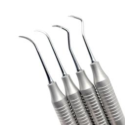 Kit de raspador de dente com design de ponta dupla 4 tamanhos, ferramenta de limpeza de dentes de exame dentário, instrumento de odontologia de aço inoxidável - Image 6