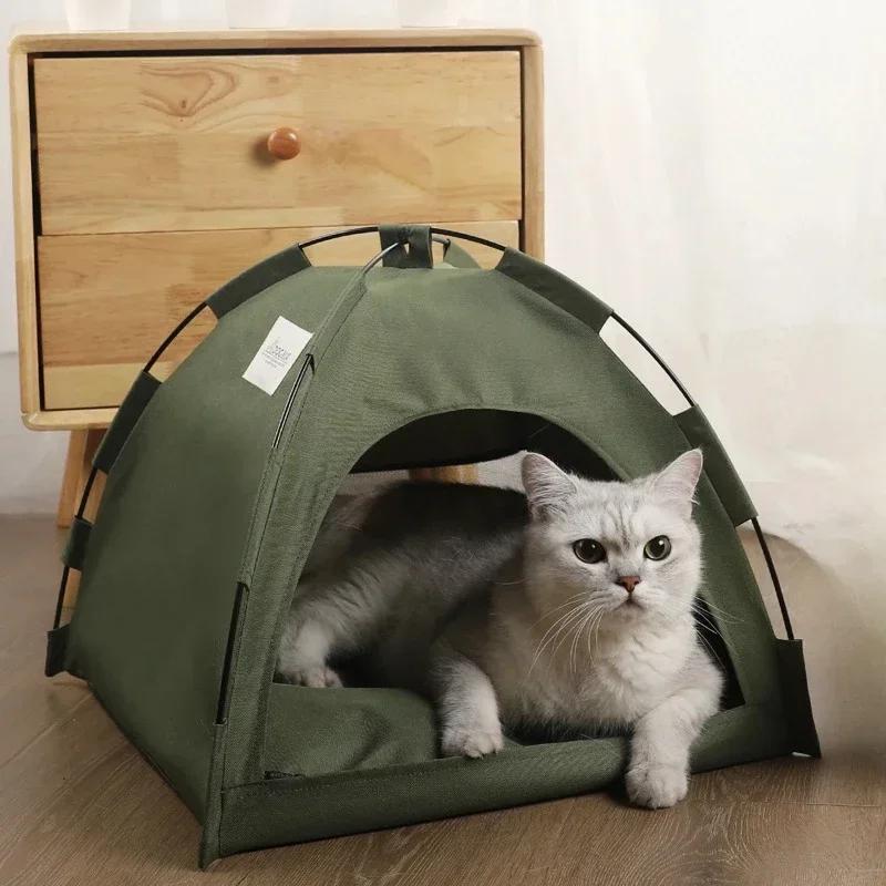 Quente Almofada Cat Tent com Almofadas, Gatinho Tendas, Pet Beds, cama removível, Casa Suprimentos, produtos e acessórios, Inverno - Image 1
