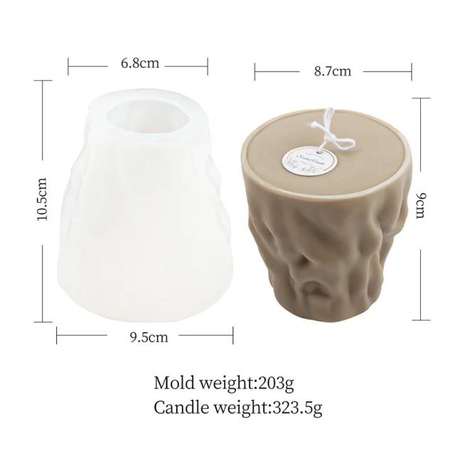 Molde de Silicone 3D para Vela em Forma de Árvore - Ideal para Artesanato em Aromaterapia com Cera de Soja