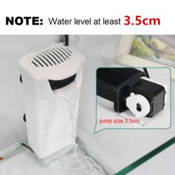 3w 200l/h cachoeira aquário bomba de filtro tartaruga tanque de peixes baixo nível de água filtro bomba de oxigênio peixe tartaruga réptil fonte 110-240v - Image 5
