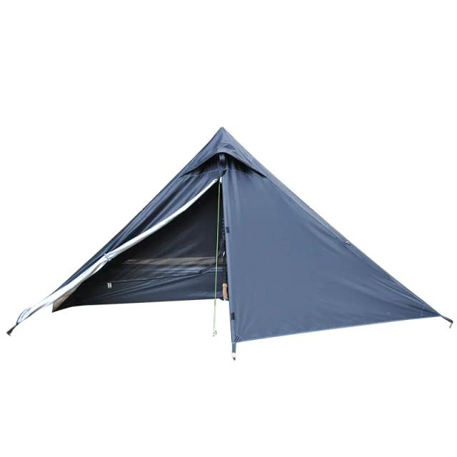 Barraca ultraleve para trekking: ideal para 1-2 pessoas, à prova d'água e sem pólos para acampamento fácil