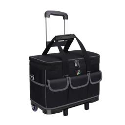Carrinho impermeável multifuncional, kit de ferramentas de grande capacidade, espessado, resistente ao desgaste, fundo de plástico, bolso múltiplo - Image 4
