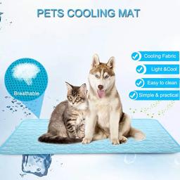 CDDMPET-Pet refrescante arrefecimento tapete, Ice Pad, seda fria, à prova de umidade, sofá Mats, Tour cama de dormir, Pet Acessórios, Dog Mat - Image 2