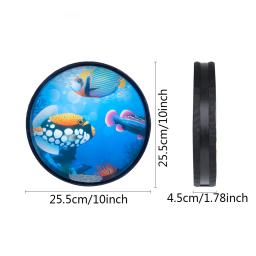 Tambor de mão com contas de onda oceânica de 10 polegadas, instrumento musical de percussão com som suave do mar - Image 3