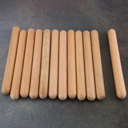 Instrumento De Percussão Musical Para Crianças, Claves De Madeira, Bastões De Ritmo, Brinquedo, 6 Pares - Image 4