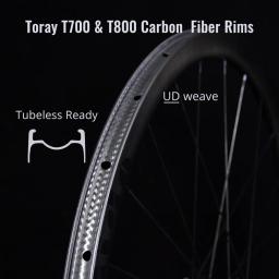 Conjunto de rodas de carbono ultraleve 700c, jantes de freio a disco, cascalho, ciclismo de estrada, bloqueio central, conjunto de rodas de fibra de carbono, roda de disco - Image 3