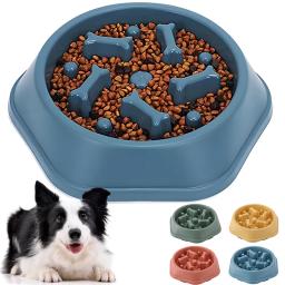 Tigela de alimentação lenta antiengocante para cães, tigelas de alimentação lenta, pet antiderrapante, coma pratos, puzzle tigelas para cães pequenos e médios - Image 2