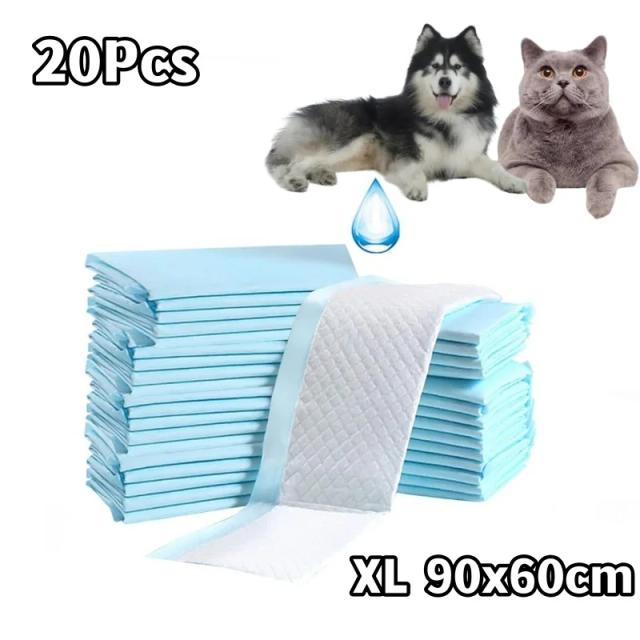 Almofadas Ultra Absorventes para Treinamento de Cães - 100 Unidades de 90x60cm para Xixi Rápido