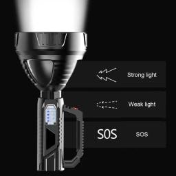 Nova lanterna led de alta potência à prova dwaterproof água lanterna de pesca tocha usb recarregável poderoso holofote lâmpada acampamento - Image 2