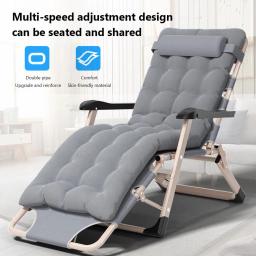 Cama dobrável portátil do acampamento para o acampamento exterior da praia, cadeira ajustável do berço do sono, espreguiçeiras - Image 2