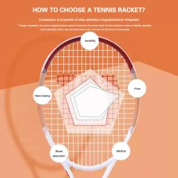 Wilson-Iniciante Raquetes De Tênis De Alumínio De Carbono, Rebound Trainer, Raquete De Tênis Profissional, Masculino E Feminino Acessórios - Image 2