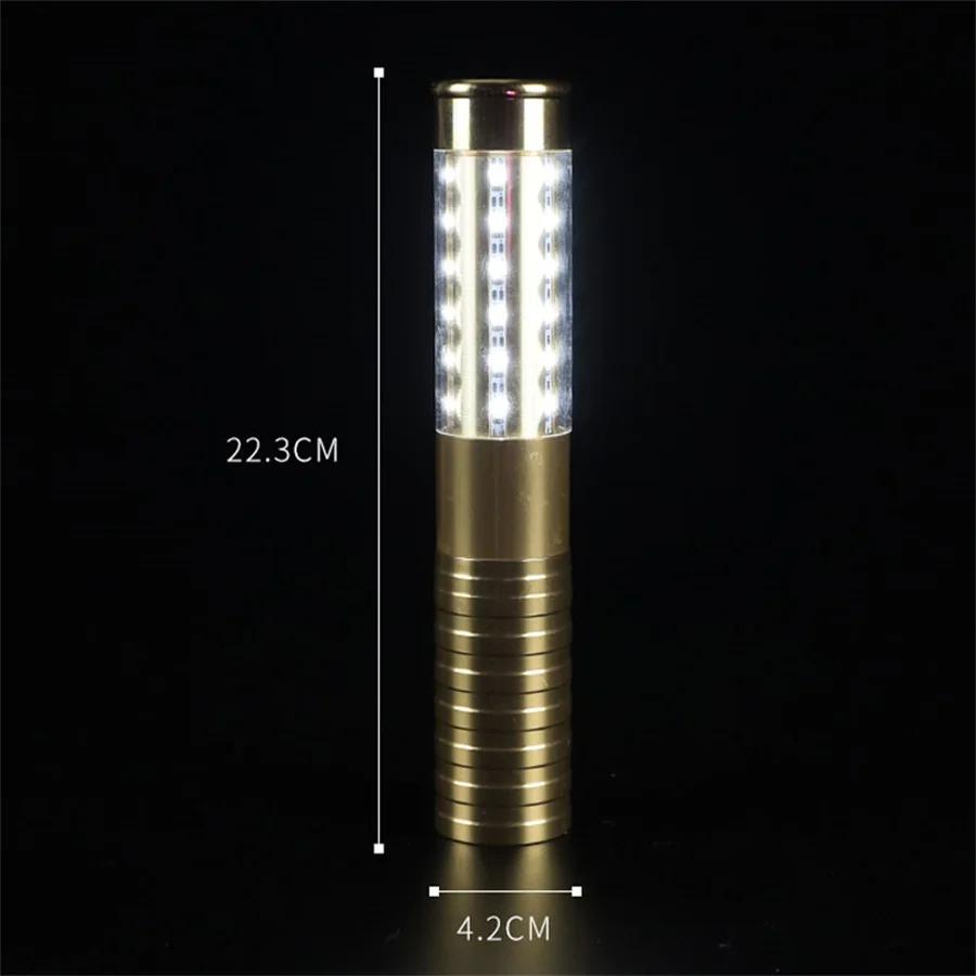 Exigível led strobe baton brilhante vara luz sparkler eletrônico serviço de garrafa champanhe sparklers bar club party decoração da lâmpada - Image 1